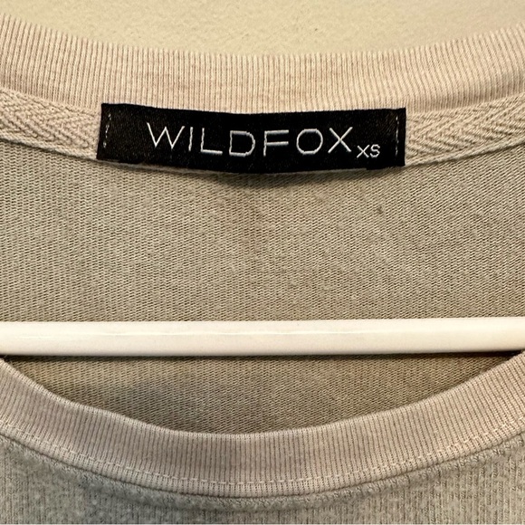 Rare Wildfox “Gimme’ Pizza!” Light Gray Sweatshirt XS - Picture 3 of 4